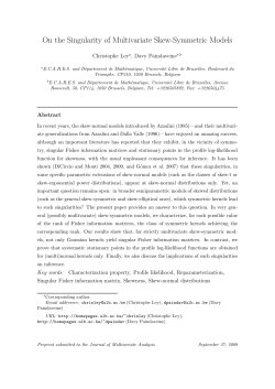 On the Singularity of Multivariate Skew-Symmetric Models