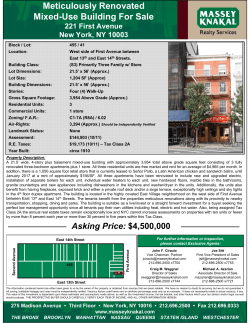 Meticulously Renovated Mixed-Use Building For Sale