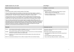 1 English sample unit: Let`s read! Early Stage 1
