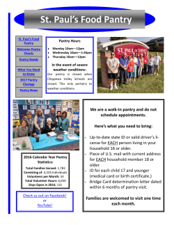 St. Paul`s Food Pantry - St. Paul of Tarsus Catholic Church