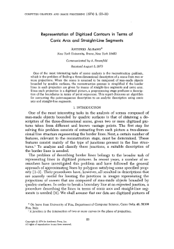 Representation of Digitized Contours in Terms of Conic Arcs and
