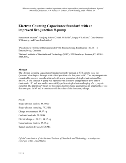 FIVE-JUNCTION SINGLE-ELECTRON R