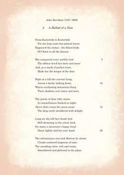 2 A Ballad of a Nun - literaryballadarchive.com