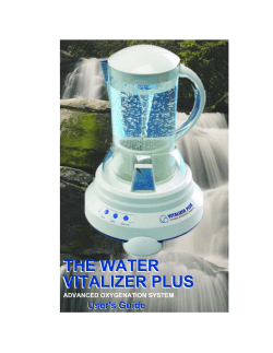 THE WATER VITALIZER PLUS