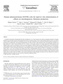Hormone production - University of Saskatchewan