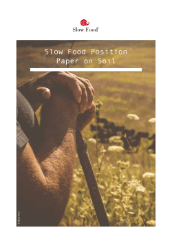 Slow Food Position Paper on Soil