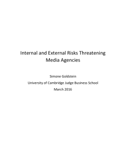 Internal and External Risks Threatening Media Agencies