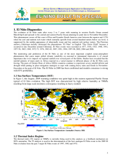 1. El Ni&ntilde;o Diagnostics