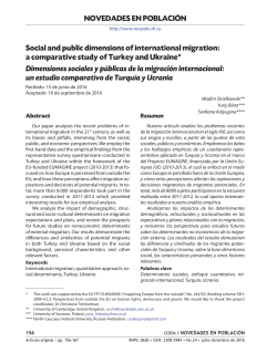 Social and public dimensions of international migration: a