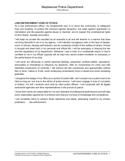 Maplewood Police Department Policy Manual _Updated 03
