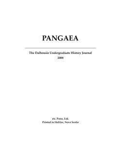 pangaea - Dalhousie University