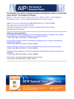 The interplay of covalency, hydrogen bonding, and dispersion leads