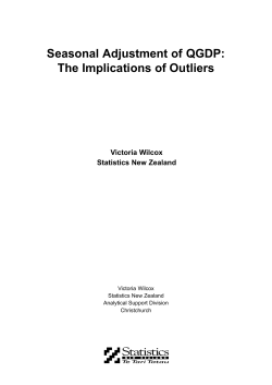 Seasonal Adjustment of QGDP: The Implications of Outliers