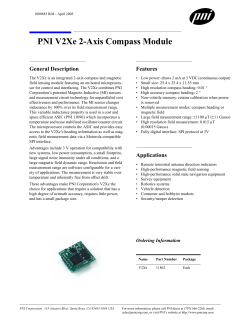 PNI V2Xe 2-Axis Compass Module