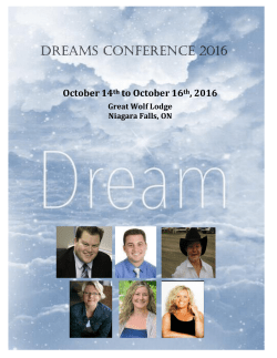 Dreams Conference 2016 - The Down Syndrome Association of