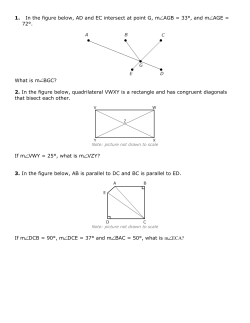 1. In the figure below, AD and EC intersect at point G, m