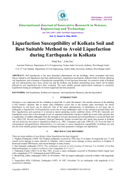 Liquefaction Susceptibility of Kolkata Soil and Best Suitable Method