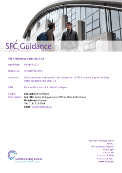 FES 4 Guidance 2017-18 - Scottish Funding Council