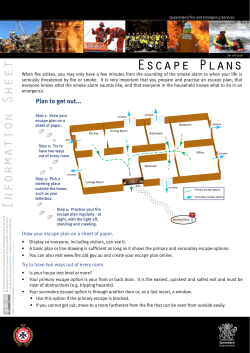 Information Sheet Escape Plans