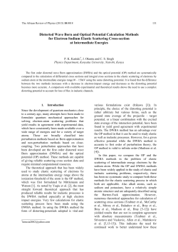 Distorted wave Born and Optical potential calculations for electron