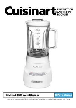 Manual - Cuisinart.com
