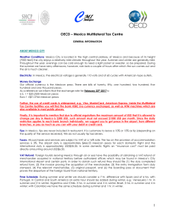 Mexico Multilateral Tax Centre 1