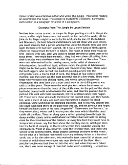 Upton Sinclair was a famous author who wrote The Jungle. You will