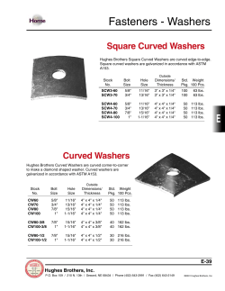 Square Curved Washers - Kriz