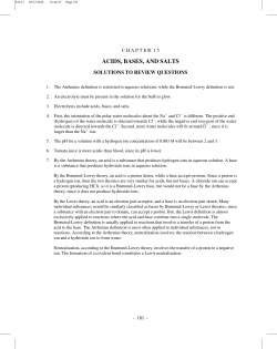 ACIDS, BASES, AND SALTS