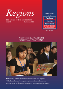 new thinking about regional planning