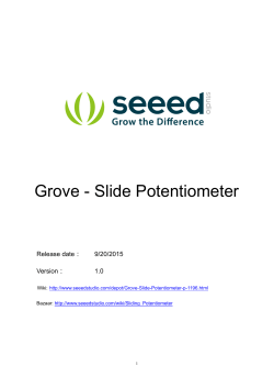Grove - Slide Potentiometer