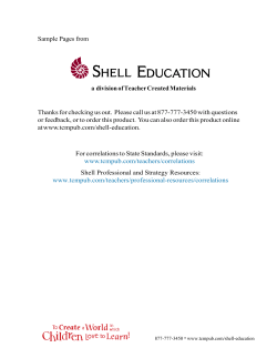 Sample Pages - Teacher Created Materials