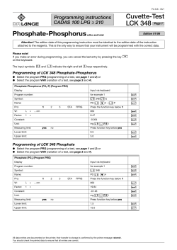 Cuvette-Test LCK 348 Phosphate