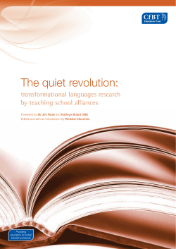 The quiet revolution - Education Development Trust