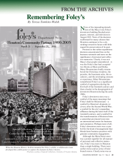 Remembering Foley`s - Houston History Magazine