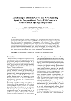 Developing of Ethylene Glycol as a New Reducing Agent for