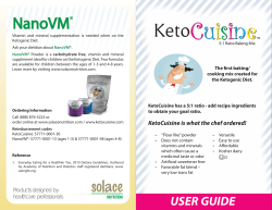 Keto User Guide - Solace Nutrition