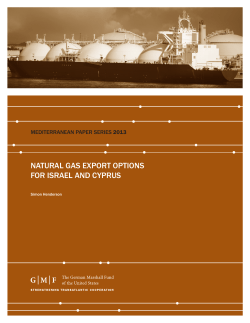 natural gas export options for israel and cyprus