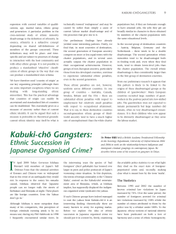 Ethnic Succession in Japanese Organised Crime