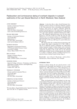 Radiocarbon and luminescence dating of overbank