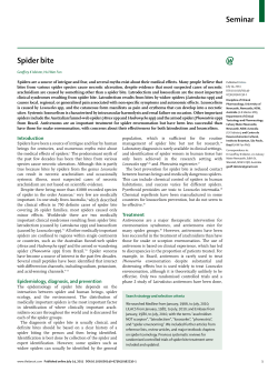 Seminar Spider bite