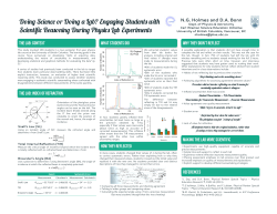 Poster (PERC 2013) - cwsei - The University of British Columbia