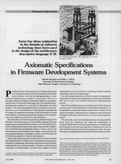 Axiomatic Specifications