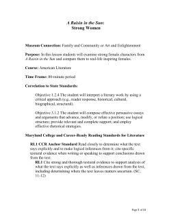 A Raisin in the Sun: Strong Women