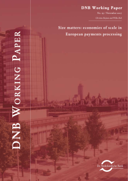 Size matters: economies of scale in European payments