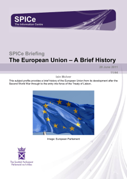 The European Union - A Brief History