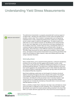Understanding Yield Stress Measurements