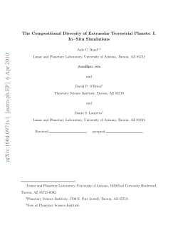 The Compositional Diversity of Extrasolar Terrestrial Planets: I. In