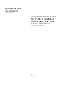 The US Shale Revolution and the Arab Gulf States. The Economic