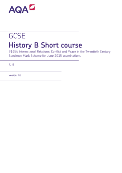 International Relations: Conflict and Peace in the 20th Century